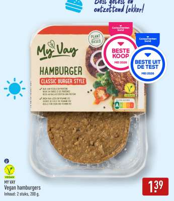 MY VAY Vegan hamburgers