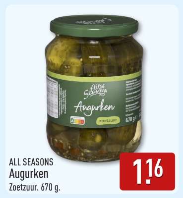 ALL SEASONS Augurken