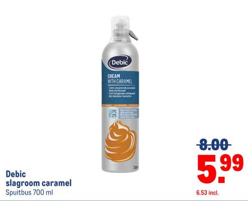 Debic slagroom caramel