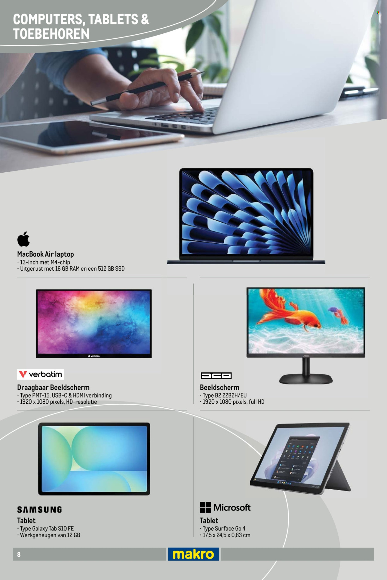 Makro-aanbieding. Pagina 8