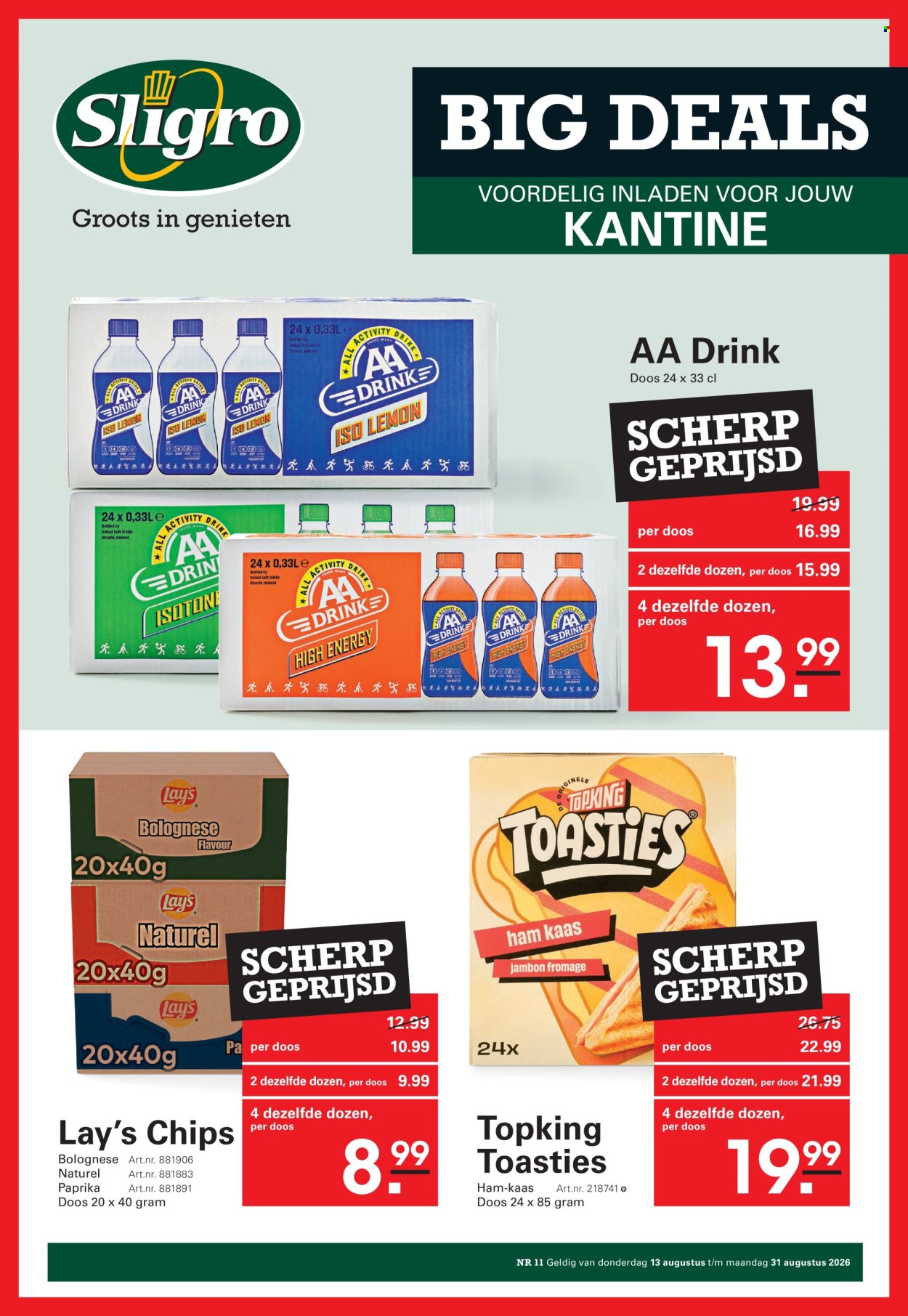 Sligro-aanbieding - 13-8-2026 - 31-8-2026. Pagina 51