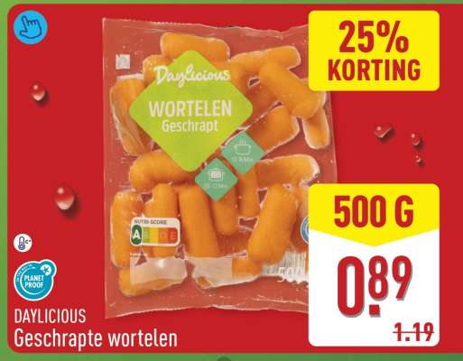 DAYLICIOUS Geschrapte wortelen