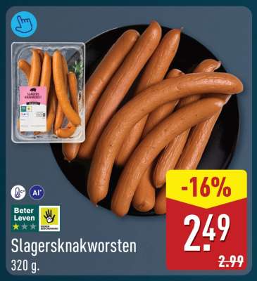 Slagersknakworsten