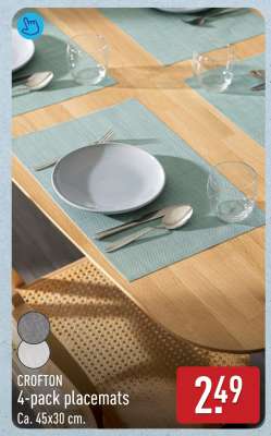 CROFTON 4-pack placemats