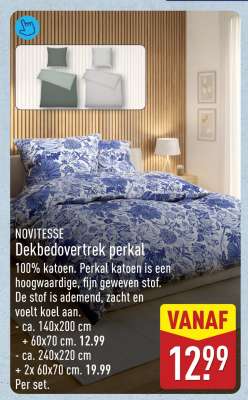 NOVITESSE Dekbedovertrek perkal