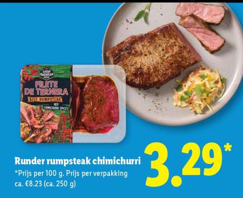 Runder rumpsteak Chimichurri