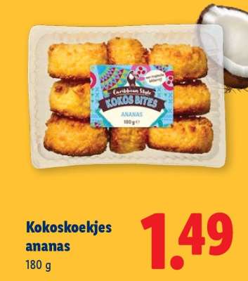 Kokoskoekjes ananas