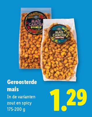 Geroosterde maïs