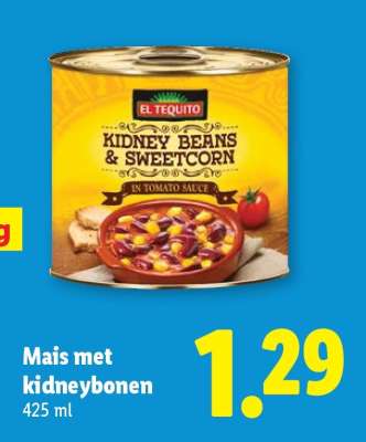 Maïs met kidneybonen