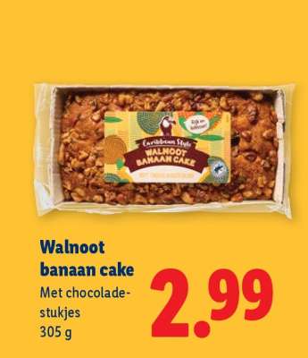 Walnoot banaan cake