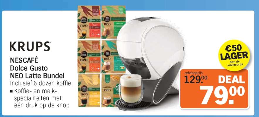 KRUPS NESCAFÉ Dolce Gusto NEO Latte Bundel