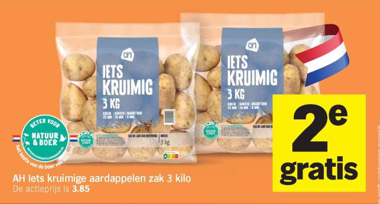 AH Iets kruimige aardappelen zak 3 kilo