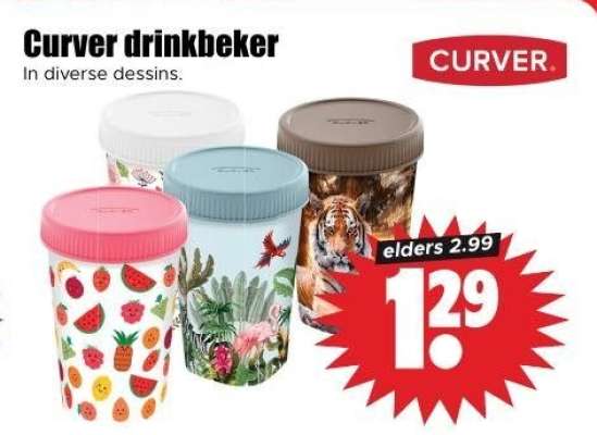 Curver drinkbeker