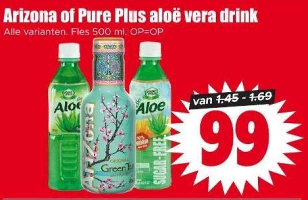 Arizona of Pure Plus aloë vera drink