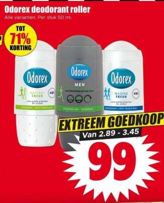 Odorex deodorant roller
