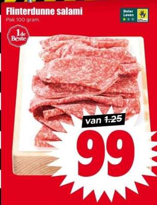 Flinterdunne salami