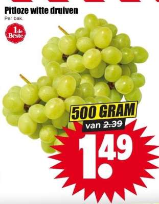 Pitloze witte druiven