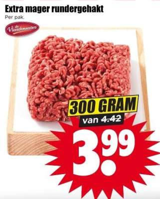 Extra mager rundergehakt