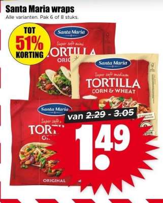 Santa Maria wraps