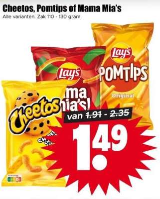 Cheetos, Pomtips of Mama Mia’s