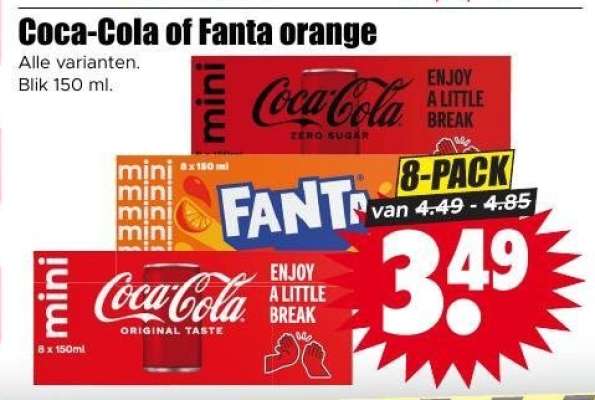 Coca-Cola of Fanta orange