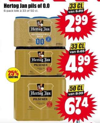 Hertog Jan pils of 0.0