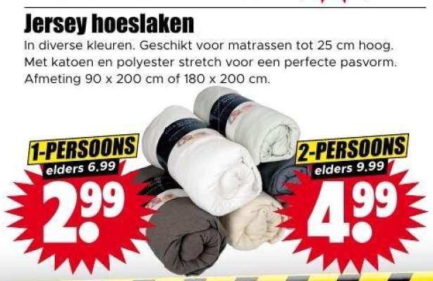 Jersey hoeslaken