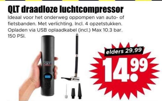 QLT draadloze luchtcompressor