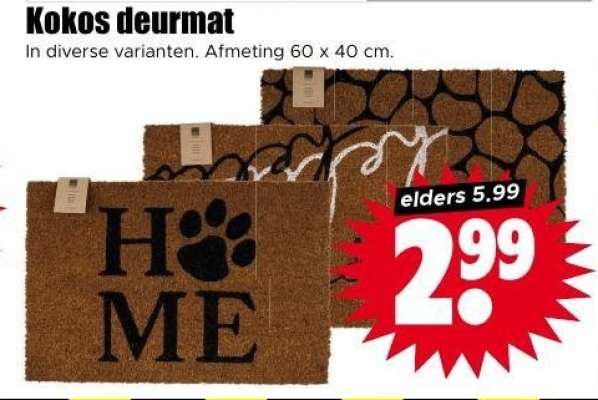 Kokos deurmat