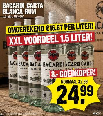BACARDI CARTA BLANCA RUM