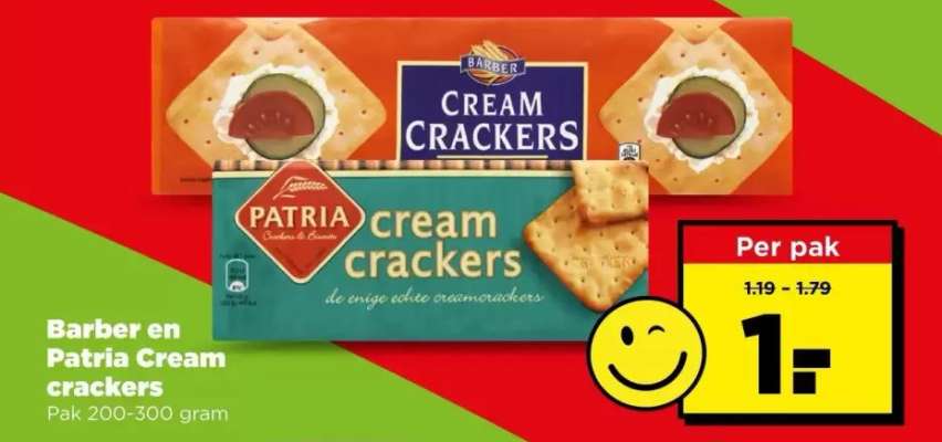 Barber en Patria Cream crackers