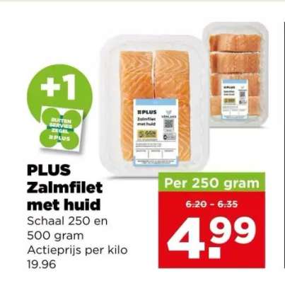 PLUS Zalmfilet met huid