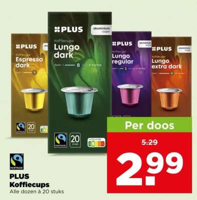 PLUS Koffiecups