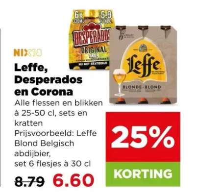 Leffe, Desperados en Corona