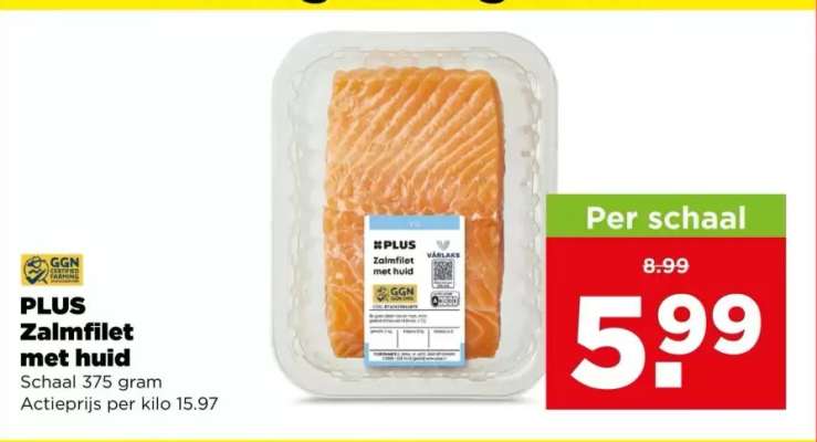 PLUS Zalmfilet met huid