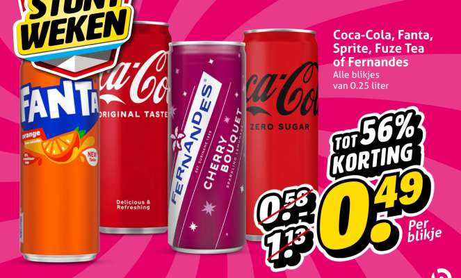 Coca-Cola, Fanta, Sprite, Fuze Tea of Fernandes