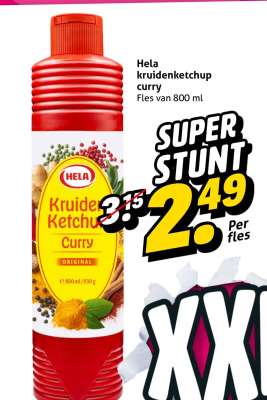 Hela kruidenketchup curry