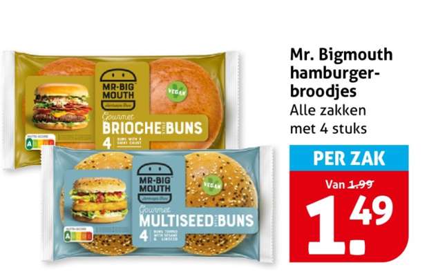 Mr. Bigmouth hamburgerbroodjes