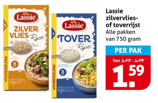 Lassie zilvervlies- of toverrijst