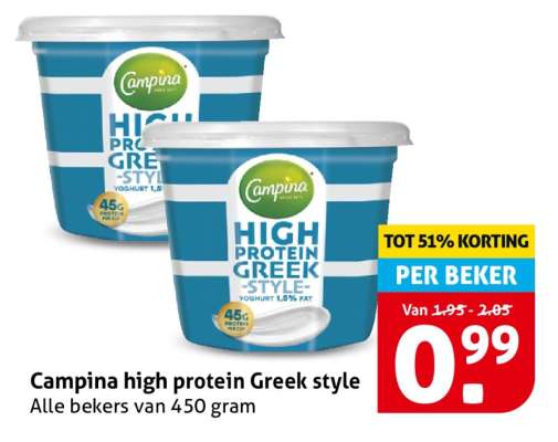 Campina High protein Greek style