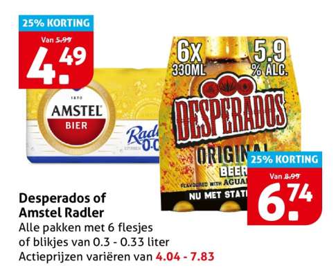 Desperados of Amstel Radler