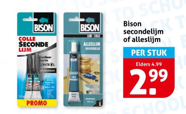 Bison secondelijm of alleslijm