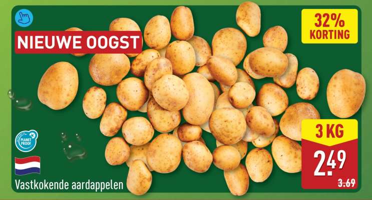 Vastkokende aardappelen