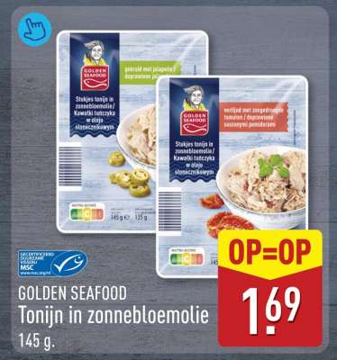 GOLDEN SEAFOOD Tonijn in zonnebloemolie