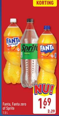 Fanta, Fanta zero of Sprite