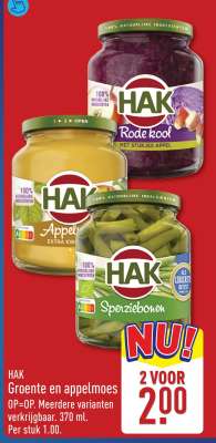 HAK Groente en appelmoes