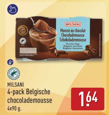 MILSANI 4-pack Belgische chocolademousse