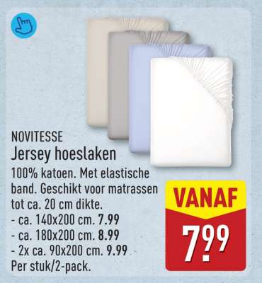NOVITESSE Jersey hoeslaken