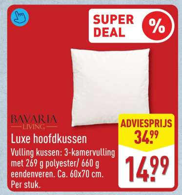 Luxe hoofdkussen