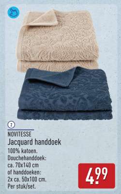 NOVITESSE Jacquard handdoek